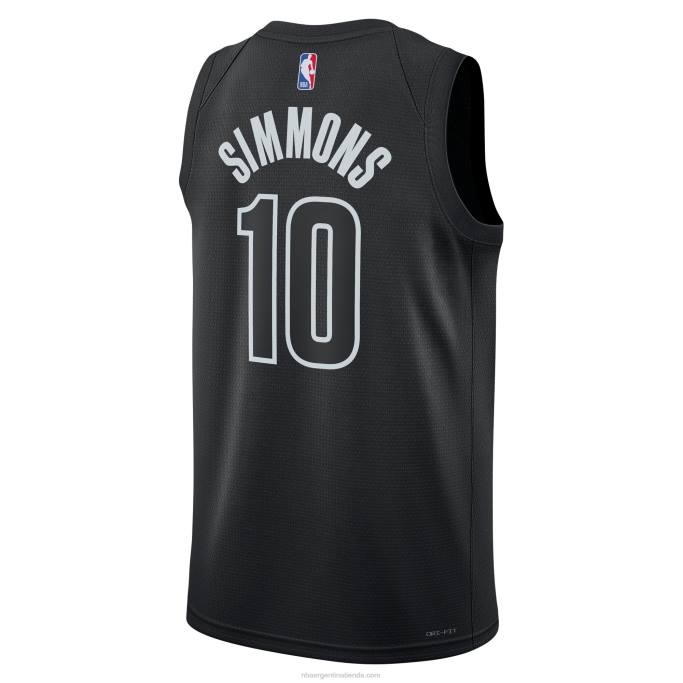 NBA 0F6D7895 brooklyn nets ben simmons jordan marca negro swingman jersey