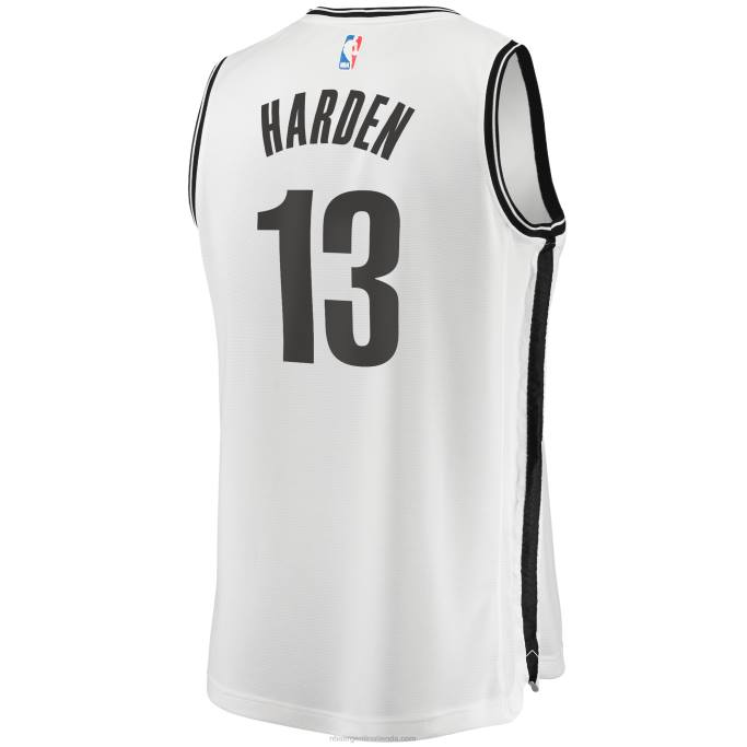 NBA 0F6D7911 camiseta réplica de james harden blanca de los nets de brooklyn