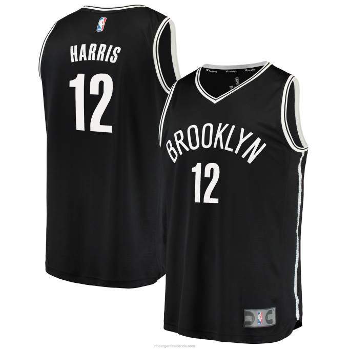 NBA 0F6D8035 Camiseta de réplica de jugador de los Brooklyn Nets Joe Harris, negra, Fast Break.