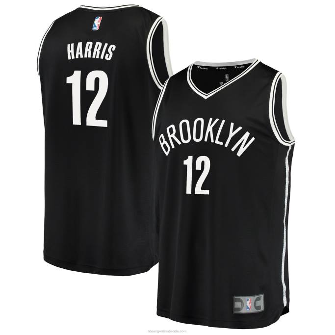 NBA 0F6D8035 Camiseta de réplica de jugador de los Brooklyn Nets Joe Harris, negra, Fast Break.