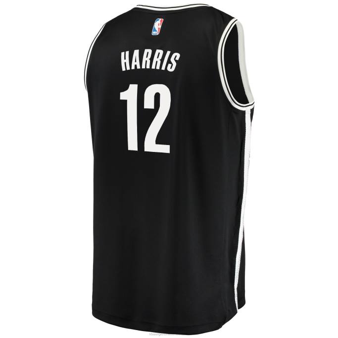 NBA 0F6D8035 Camiseta de réplica de jugador de los Brooklyn Nets Joe Harris, negra, Fast Break.