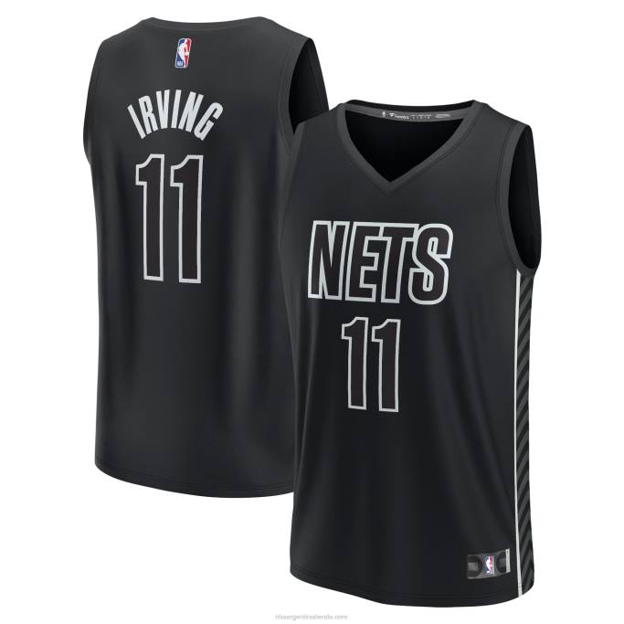 NBA 0F6D8060 brooklyn nets kyrie irving camiseta de jugador de contraataque negro