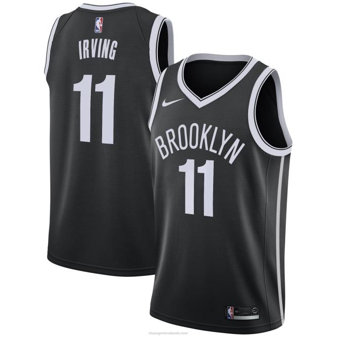 NBA 0F6D8635 camiseta nike kyrie irving de los brooklyn nets negro swingman