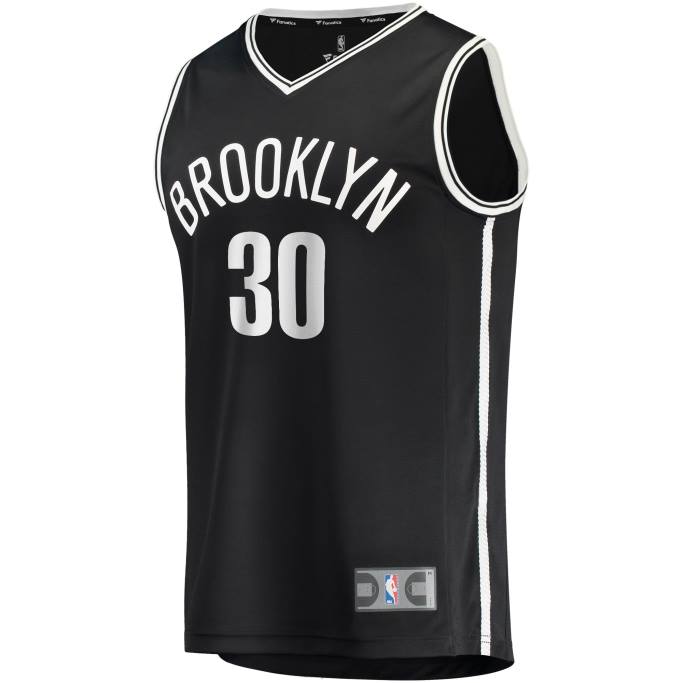 NBA 0F6D915 camiseta réplica de seth curry negra de los brooklyn nets