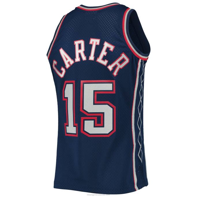 NBA 0F6D1957 new jersey nets vince carter mitchell & ness azul marino hardwood classics swingman jersey