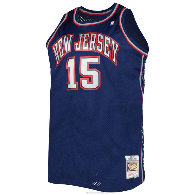 NBA 0F6D4769 new jersey nets vince carter azul marino big & tall hardwood classics swingman jersey