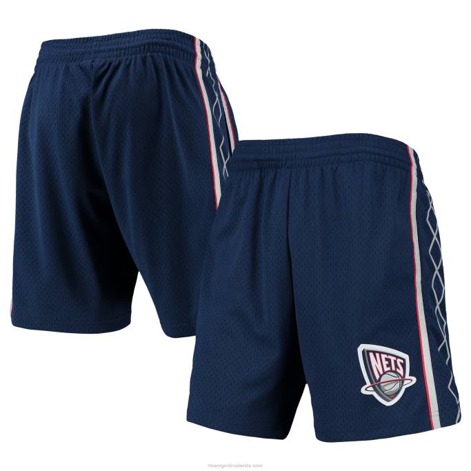NBA 0F6D5034 Pantalones cortos New Jersey Nets Mitchell & Ness Navy Hardwood Classics Swingman