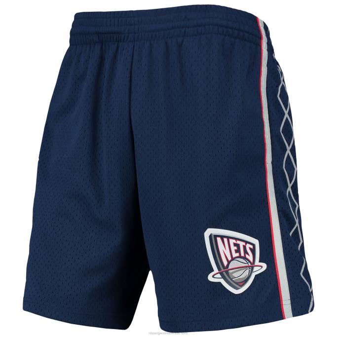 NBA 0F6D5034 Pantalones cortos New Jersey Nets Mitchell & Ness Navy Hardwood Classics Swingman