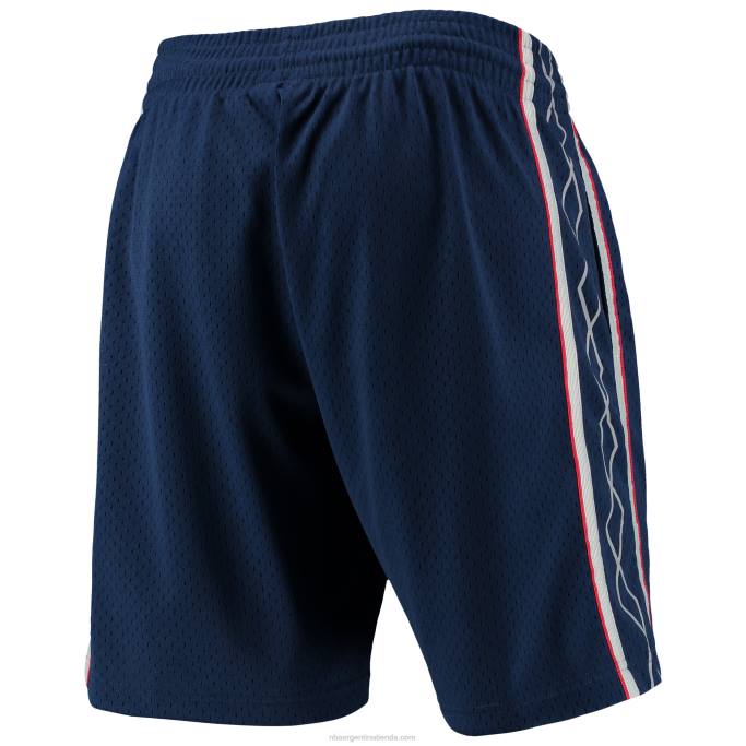 NBA 0F6D5034 Pantalones cortos New Jersey Nets Mitchell & Ness Navy Hardwood Classics Swingman