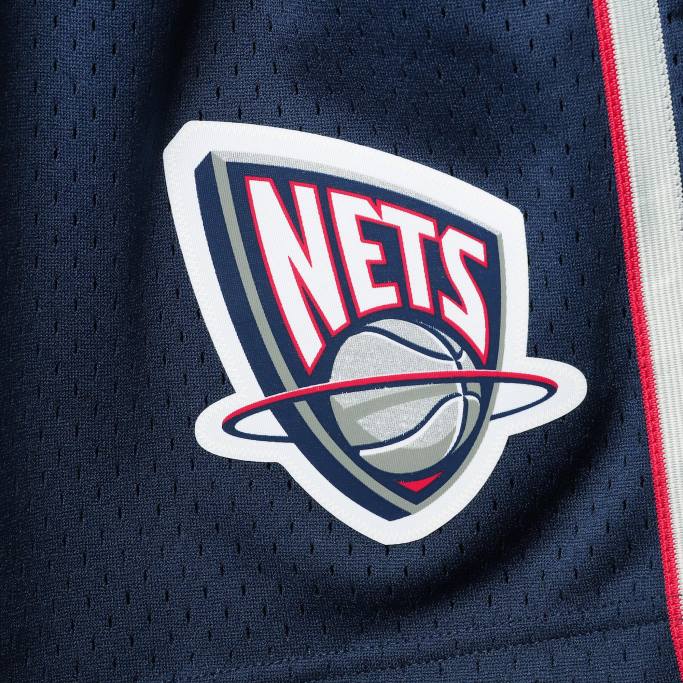 NBA 0F6D5034 Pantalones cortos New Jersey Nets Mitchell & Ness Navy Hardwood Classics Swingman