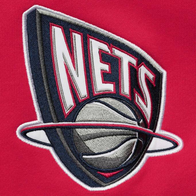 NBA 0F6D6683 new jersey nets mitchell & ness azul marino hardwood classics colorblock sudadera con capucha
