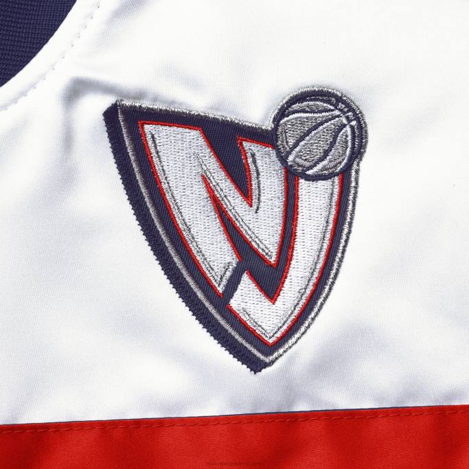 NBA 0F6D7361 new jersey nets mitchell & ness azul marino hardwood classics script satén full-snap chamarra