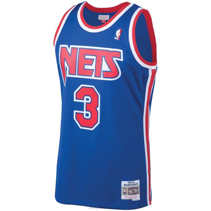 NBA 0F6D7751 redes de nueva jersey drazen petrovic mitchell & ness royal 199hardwood classics swingman jersey
