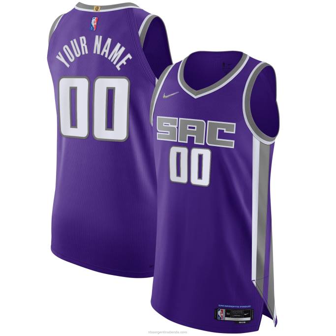NBA 0F6D1121 Sacramento Kings Nike Purple Diamond Swingman - Camiseta personalizada auténtica