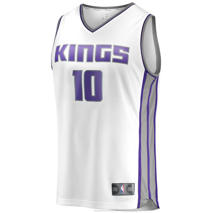 NBA 0F6D1158 Sacramento Kings Domantas Sabonis White Fast Break Réplica Jersey