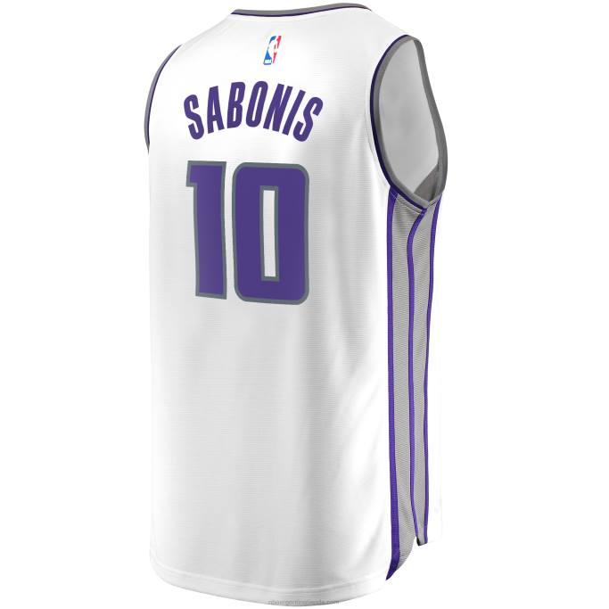 NBA 0F6D1158 Sacramento Kings Domantas Sabonis White Fast Break Réplica Jersey