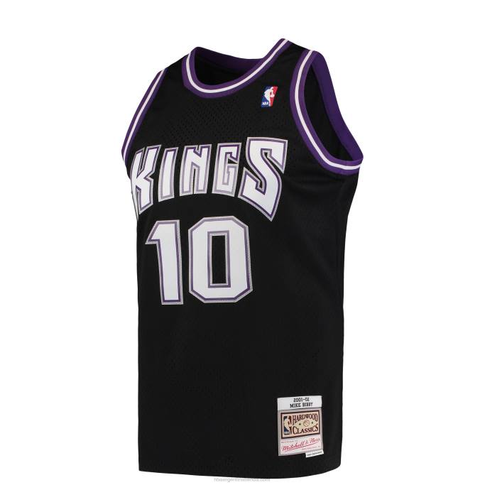 NBA 0F6D1444 sacramento kings mike bibby mitchell & ness black hardwood classics swingman jersey