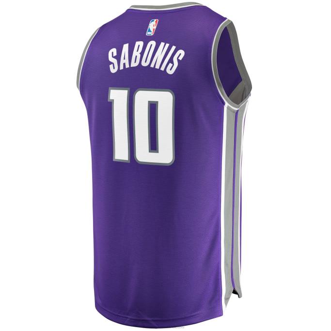 NBA 0F6D186 Sacramento Kings Domantas Sabonis Réplica de camiseta morada de ruptura rápida