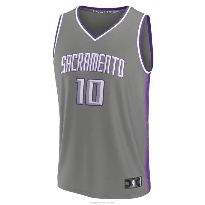NBA 0F6D20 camiseta sacramento kings domantas sabonis gris fastbreak