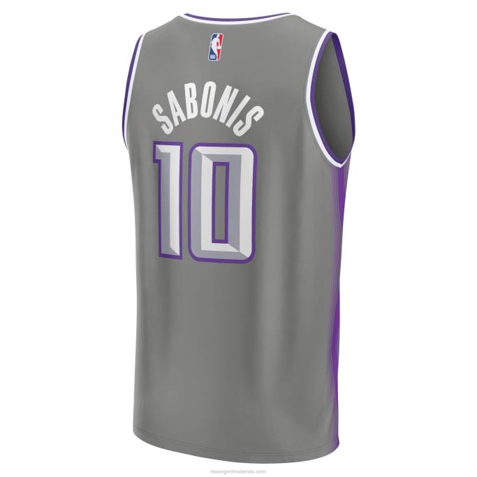 NBA 0F6D20 camiseta sacramento kings domantas sabonis gris fastbreak