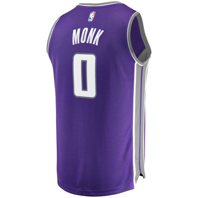 NBA 0F6D405 Sacramento Kings Malik Monk Réplica de camiseta morada de descanso rápido
