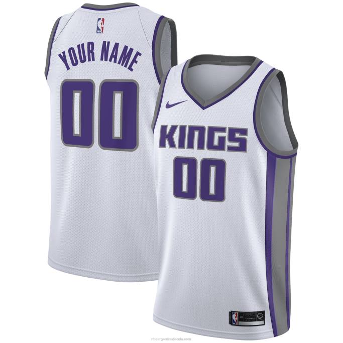 NBA 0F6D534 Camiseta blanca personalizada Sacramento Kings Nike Swingman
