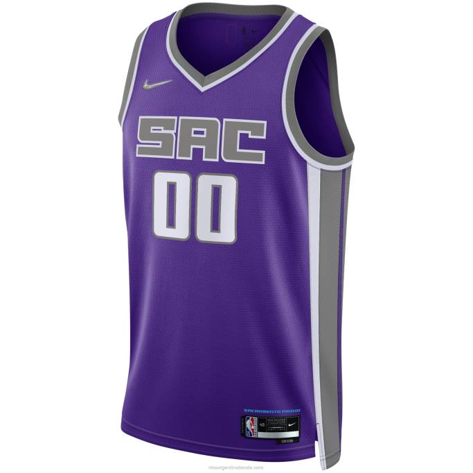 NBA 0F6D5723 Camiseta personalizada Sacramento Kings Nike Purple Diamond Swingman