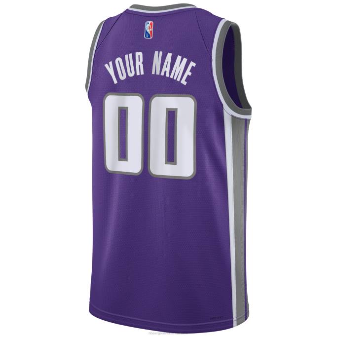 NBA 0F6D5723 Camiseta personalizada Sacramento Kings Nike Purple Diamond Swingman