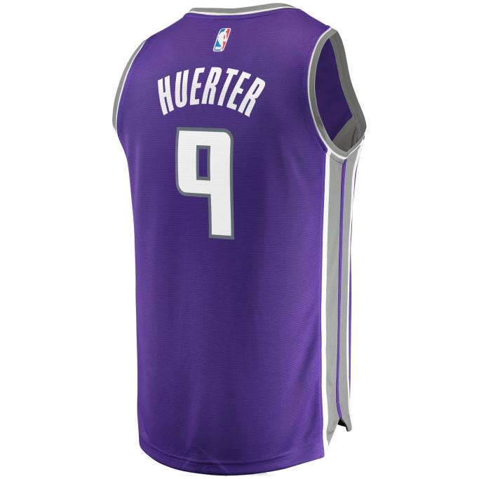 NBA 0F6D575 Sacramento Kings Kevin Huerter Réplica de camiseta morada de ruptura rápida