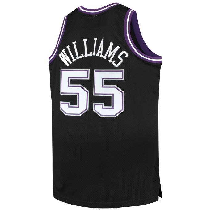 NBA 0F6D740 sacramento kings jason williams mitchell & ness negro grande y alto hardwood classics swingman jersey
