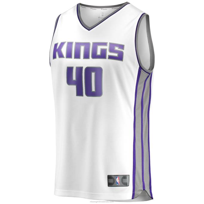 NBA 0F6D7983 Sacramento Kings Harrison Barnes White Fast Break Réplica playera de jugador