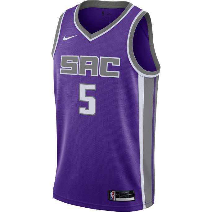 NBA 0F6D87 Camiseta Sacramento Kings De'aaron Fox Nike Swingman Púrpura