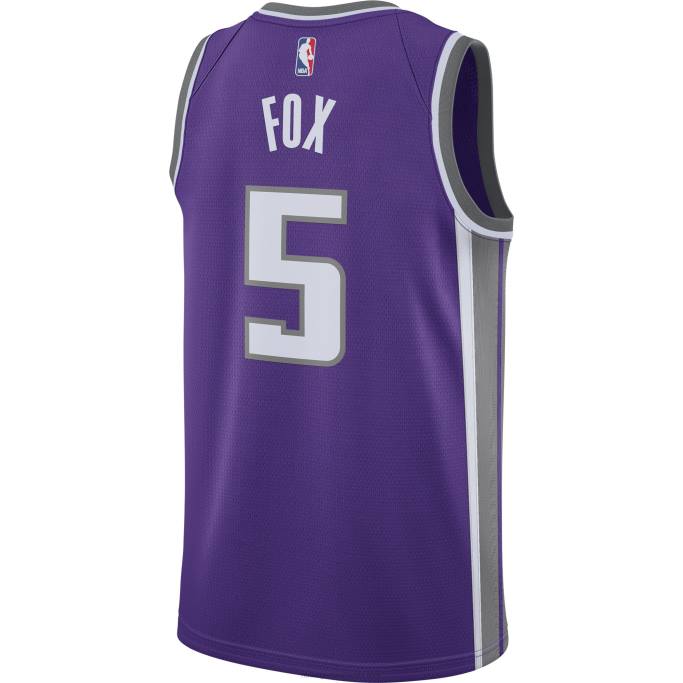NBA 0F6D87 Camiseta Sacramento Kings De'aaron Fox Nike Swingman Púrpura
