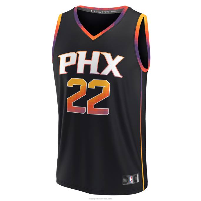 NBA 0F6D1000 phoenix suns deandre ayton camiseta de jugador de ruptura rápida negra
