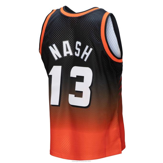 NBA 0F6D1027 phoenix suns steve nash naranja / negro hardwood classics fadeaway swingman player jersey