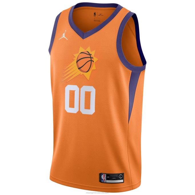 NBA 0F6D1043 Camiseta personalizada Phoenix Suns Jordan Brand naranja Swingman
