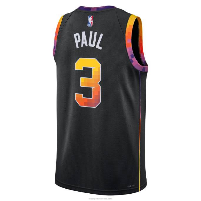 NBA 0F6D1806 camiseta phoenix suns chris paul jordan marca negra swingman