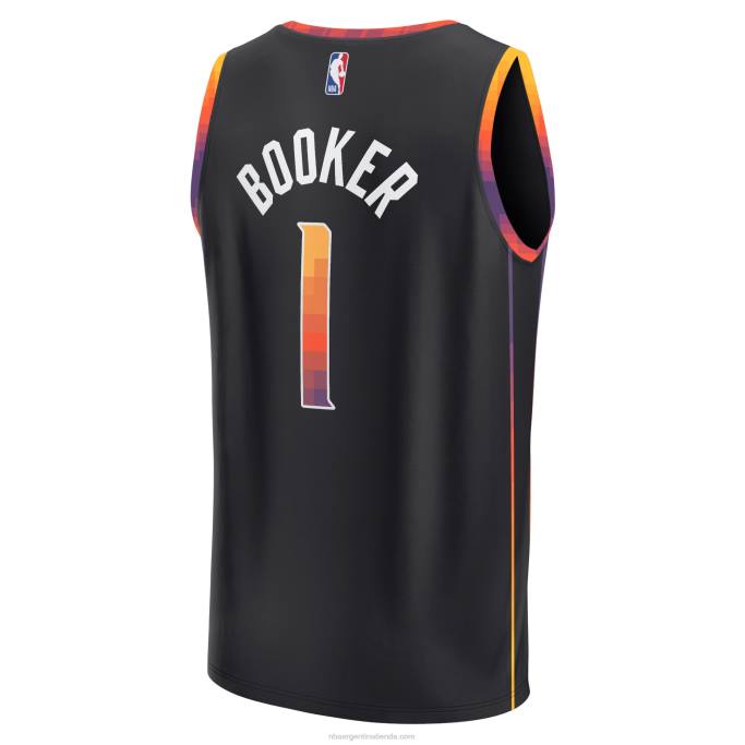 NBA 0F6D21 camiseta de jugador de phoenix suns devin booker black fast break