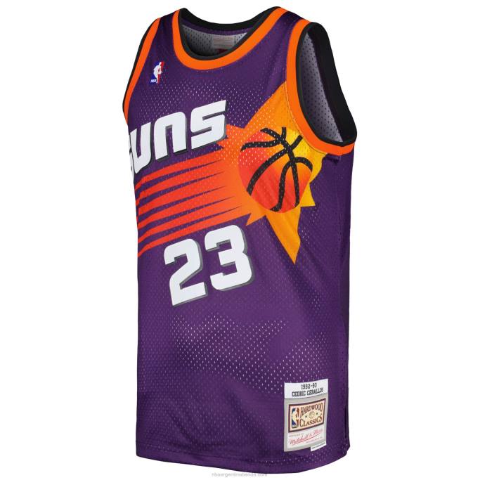 NBA 0F6D2425 phoenix suns cedric ceballos mitchell & ness púrpura hardwood classics swingman jersey