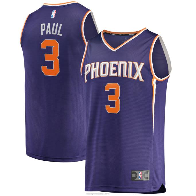 NBA 0F6D3238 phoenix suns chris paul púrpura fast break réplica jugador jersey