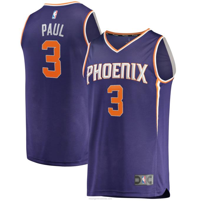 NBA 0F6D3238 phoenix suns chris paul púrpura fast break réplica jugador jersey