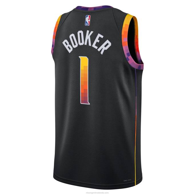 NBA 0F6D32 phoenix suns devin booker jordan marca negro swingman jersey