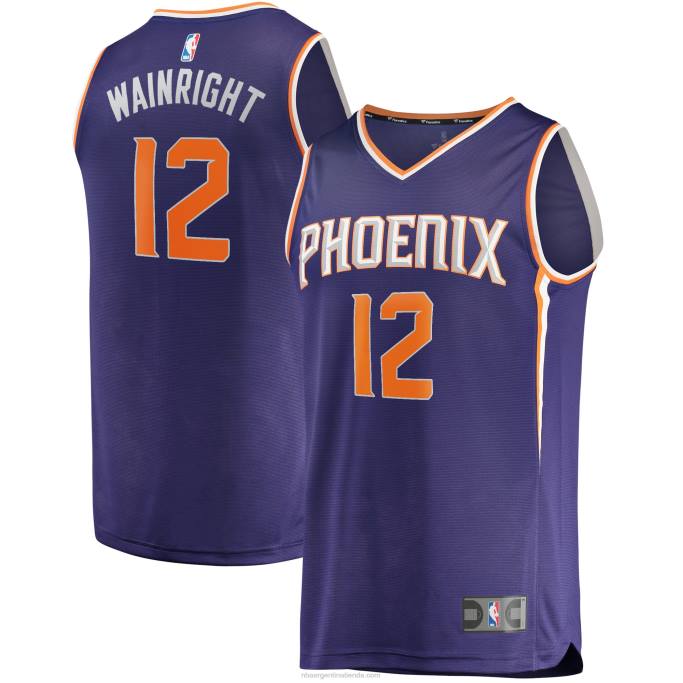 NBA 0F6D3478 camiseta réplica de phoenix suns ish wainright púrpura fast break