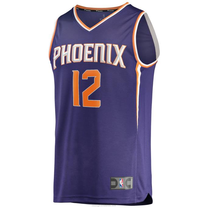NBA 0F6D3478 camiseta réplica de phoenix suns ish wainright púrpura fast break