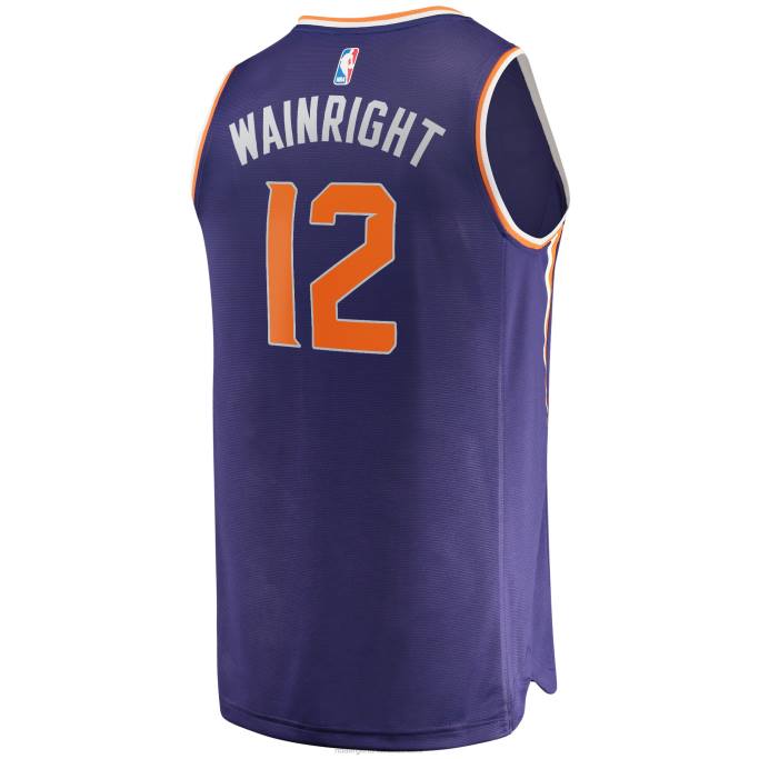 NBA 0F6D3478 camiseta réplica de phoenix suns ish wainright púrpura fast break
