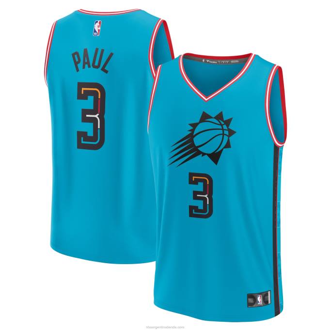 NBA 0F6D3757 phoenix suns chris paul turquesa fastbreak jersey