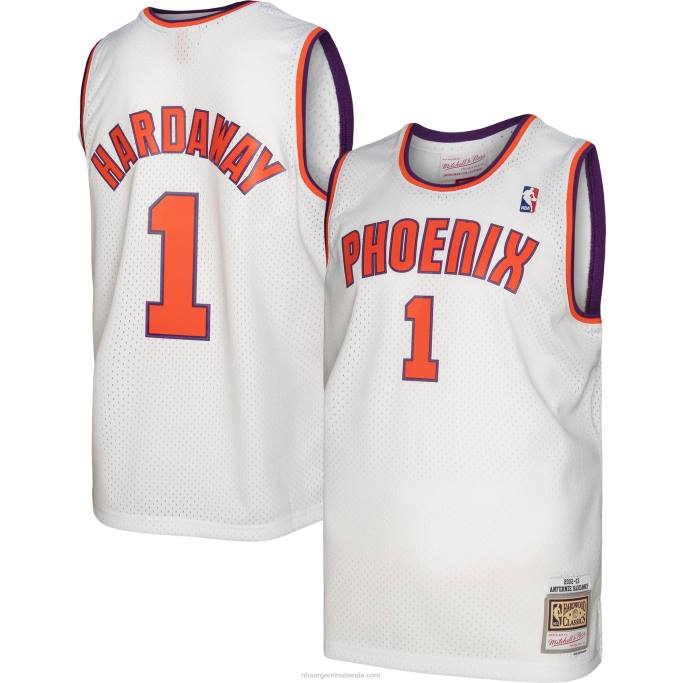 NBA 0F6D4003 phoenix suns penny hardaway mitchell & ness white hardwood classics swingman jersey