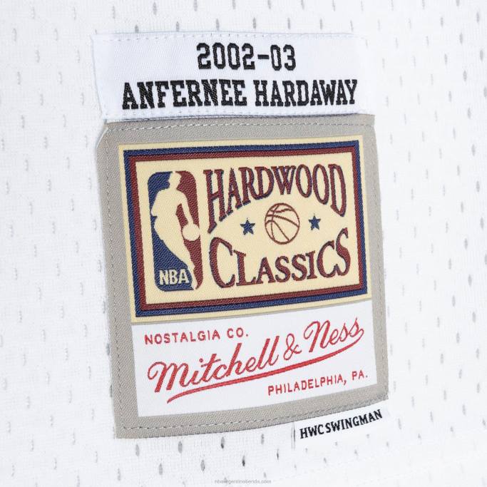 NBA 0F6D4003 phoenix suns penny hardaway mitchell & ness white hardwood classics swingman jersey