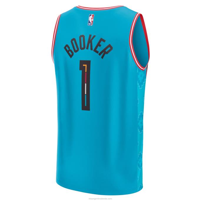 NBA 0F6D52 phoenix suns devin booker turquesa fastbreak jersey