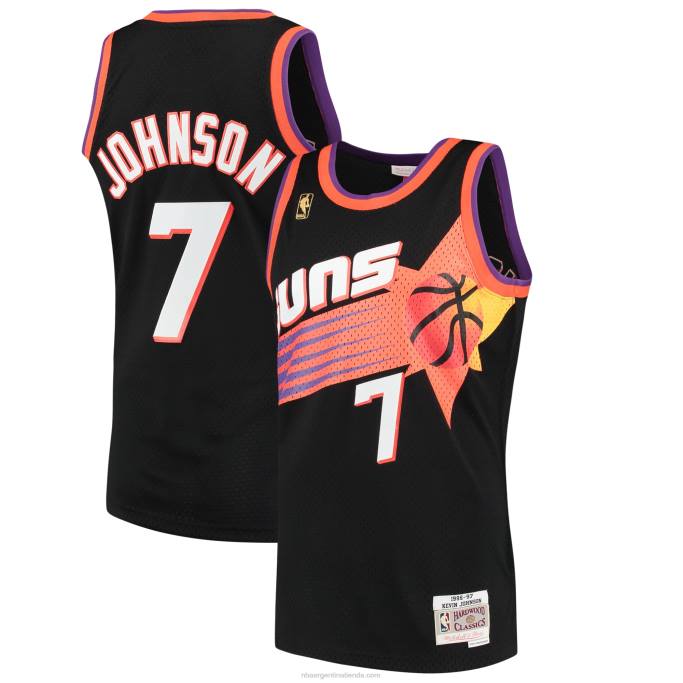 NBA 0F6D5352 phoenix suns kevin johnson mitchell & ness negro hardwood classics swingman jersey